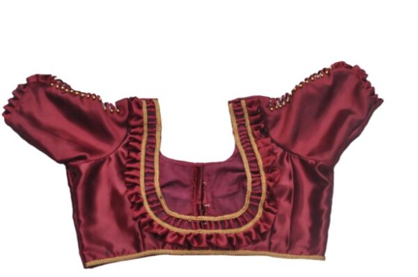 Maroon blowse design