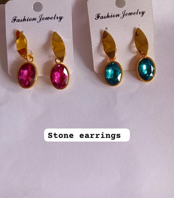 Stone earring