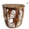 Brown cane stool