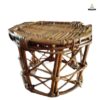 Brown cane stool