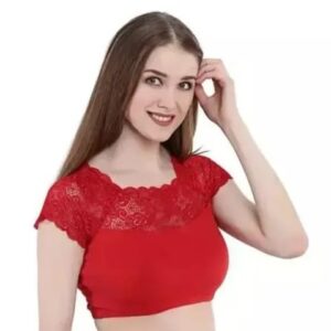 NET SHORT HAND LACE BLOUSE