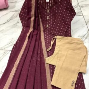 Cotton Kurti Dupatta Set