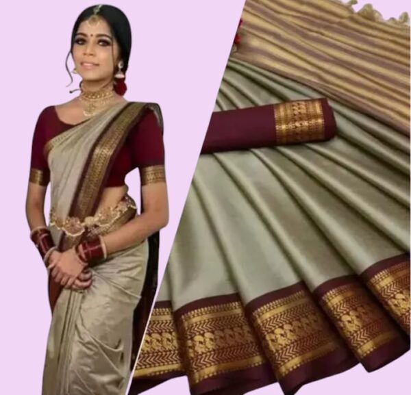 Plain Silk Saree