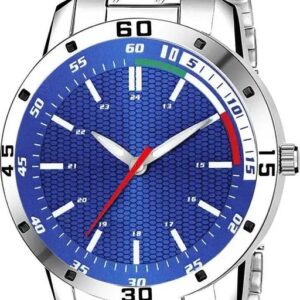 Blue Steel Chain Analog Watch
