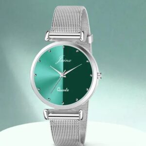 Mesh Band Analog Watch For Women