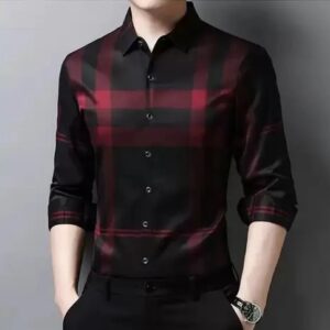 Long Sleeves Checked Shirt