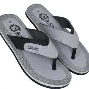 Leather look men's slippers