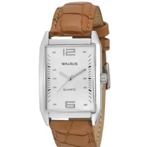Men Brown Leather Analog Watch