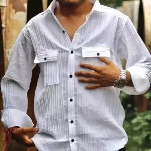 Double Pocket Checks Shirt