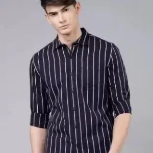 Men's Solid Strip Shirt