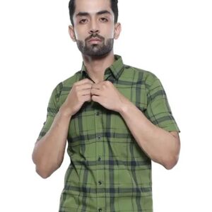 Sleeve Check Men's Shirt