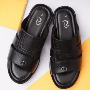 Leather flip flop
