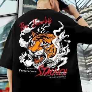 Men Cotton Blend Boxy T-shirts