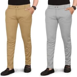 Khaki and Light Grey Trouser