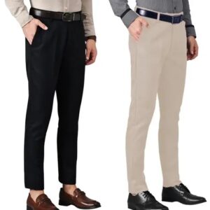 BLACK &CREAM Formal Trouser