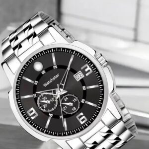 Stainless Steel Analog Watch for Men