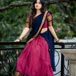 Half Saree Unstitched Lehenga