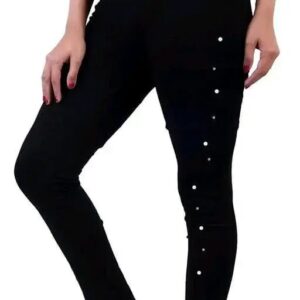 Women's Slim Fit Striped Stretchable Leggings