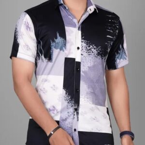 Men's Abstract Regular Shirt