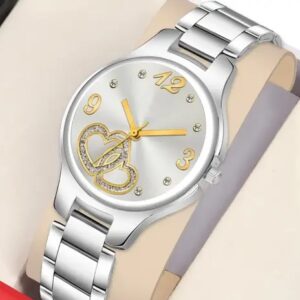 Metal Silver Belt Girls Watch