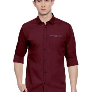 Men's Solid Relaxed Fit Cotton Shirt