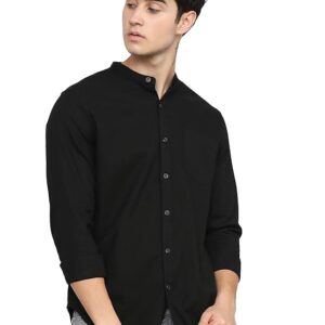 Men's Slim Fit Solid Full Sleeve Shirt
