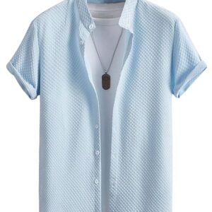 Chinese Collar Half Sleeve Shirt