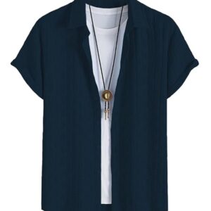 Men's Solid Cotton Shirt