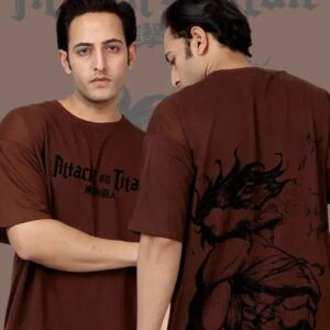 Oversized Anime Printed T-Shirt
