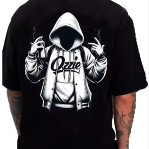 Black Color Printed T-shirts