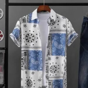 Short Print Men's Shirt