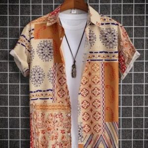 Fashionable Print Men's Shirt