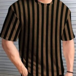 Brown black strip T-Shirt
