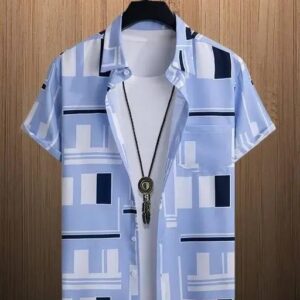 Print Half Men's Shirt