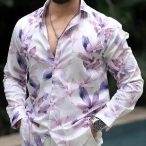White Men's Shirt Print