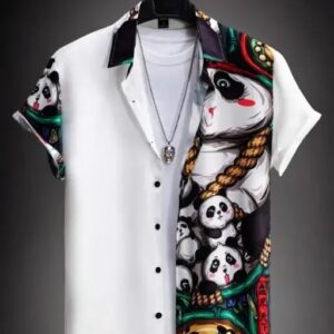White Fancy Men's Shirt