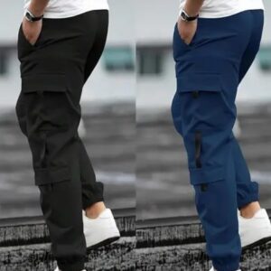 Black & Firoji color Joggers