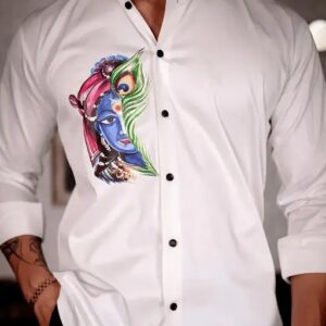 Lord Krishna Print Men's Shirt