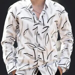 Versatile White Men's Shirt