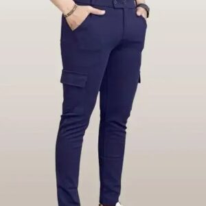 Navy Blue Cargo Sweat pants