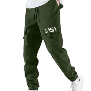 Olive Color Lycra Men's Cargo