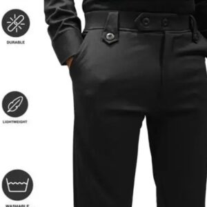 Black fabric Pants