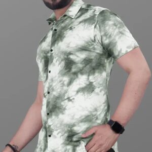 Green Spray Men's Shirt