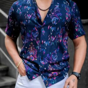 Men's Cotton Half Shirt
