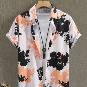 Fit Shirt with Spread Collar