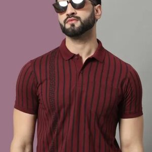 Red Color Men's Polo T-shirt