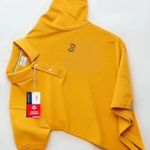 Cotton Yellow Polo T Shirt